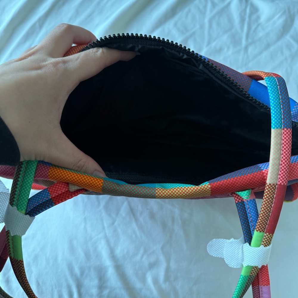 Baggu x urban outfitters madras bowler bag new with tags NWT - Picture 4 of 4